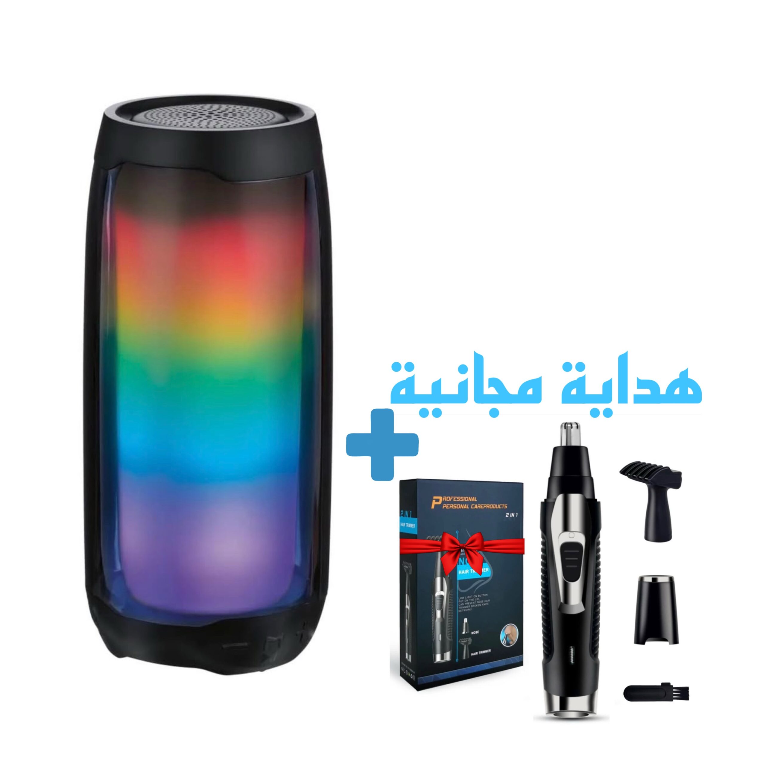 0e97bf26-cd26-4ab1-8ea0-c93f5ea06f87 مكبر صوت SILVERCREST محمول، مقاوم للماء، إضاءة RGB وباس قوي - الصورة 1