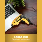 مفك براغي كهربائي ALEAPOW - 9 رؤوس، إضاءة LED وشحن USB - الصورة 5
