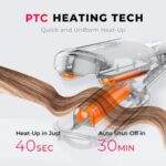 ⁦أداة تمويج الشعر TYMO ROVY العميقة (Beach Waves) - سيراميك أيوني⁩ - الصورة ⁦6⁩