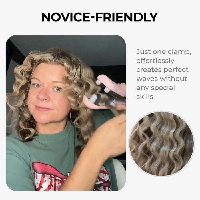 ⁦أداة تمويج الشعر TYMO ROVY العميقة (Beach Waves) - سيراميك أيوني⁩ - الصورة ⁦10⁩