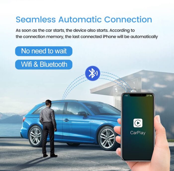 ⁦محول CarPlay لاسلكي CarlinKit 3.0 – تحويل CarPlay السلكي إلى لاسلكي للسيارات⁩ - الصورة ⁦6⁩
