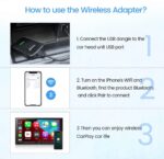 محول CarPlay لاسلكي CarlinKit 3.0 – تحويل CarPlay السلكي إلى لاسلكي للسيارات - الصورة 5