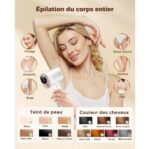 جهاز إزالة الشعر ZKMAGIC IPL – 999,900 ومضة، 9 مستويات طاقة، للرجال والنساء - الصورة 4