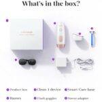 جهاز إزالة الشعر Hikyskin IPL – تبريد ثلجي، 9 مستويات طاقة، ضربات بلا حدود إزالة شعر سريع وآمن - الصورة 7