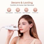 جهاز إزالة الشعر Hikyskin IPL – تبريد ثلجي، 9 مستويات طاقة، ضربات بلا حدود إزالة شعر سريع وآمن - الصورة 8