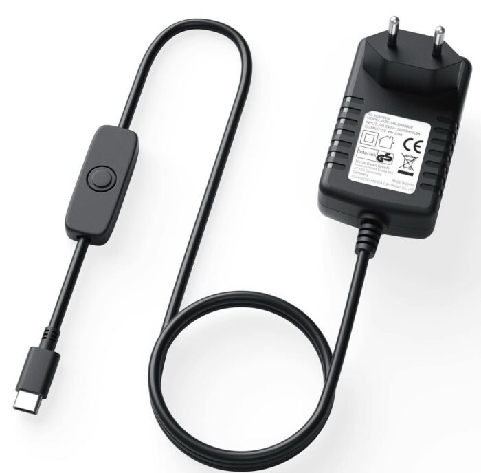 ⁦محول طاقة USB-C لجهاز Raspberry Pi 4 – 5.1 فولت 3 أمبير⁩ - الصورة ⁦1⁩