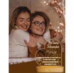 ⁦مصباح ليلي LED ثلاثي الأبعاد برسالة “أحبك يا أختي” – هدية مثالية للأخت⁩ - الصورة ⁦3⁩