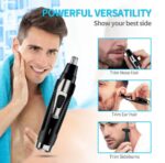 ⁦ماكينة تشذيب شعر الأنف والأذن 2 في 1 من ميكنج تيك – قابلة لإعادة الشحن، مقاومة للماء وخفيفة الوزن⁩ - الصورة ⁦4⁩