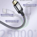 كابل HDMI 4K فائق السرعة بطول 5 متر متوافق مع MacBook Pro وPS5 وXbox وأجهزة التلفاز والشاشات - الصورة 6