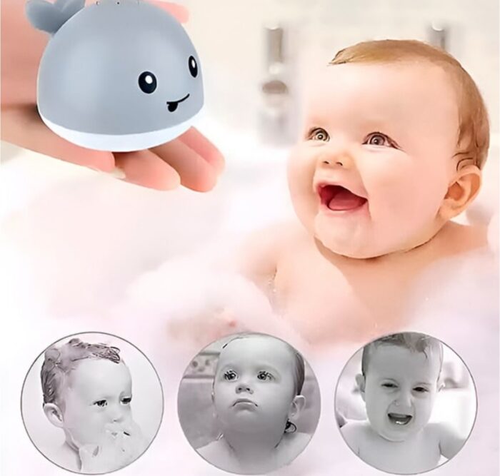 ⁦مجموعة ألعاب الاستحمام التفاعلية للأطفال ألعاب مائية دوارة مع رش الماء وموسيقى⁩ - الصورة ⁦5⁩