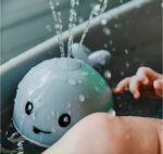 ⁦مجموعة ألعاب الاستحمام التفاعلية للأطفال ألعاب مائية دوارة مع رش الماء وموسيقى⁩ - الصورة ⁦6⁩