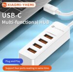 موزع USB-C Yhemi 7 في 1 مع HDMI مزدوج وشحن سريع 100 واط ونقل بيانات - الصورة 2