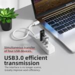 موزع USB-C Yhemi 7 في 1 مع HDMI مزدوج وشحن سريع 100 واط ونقل بيانات - الصورة 5