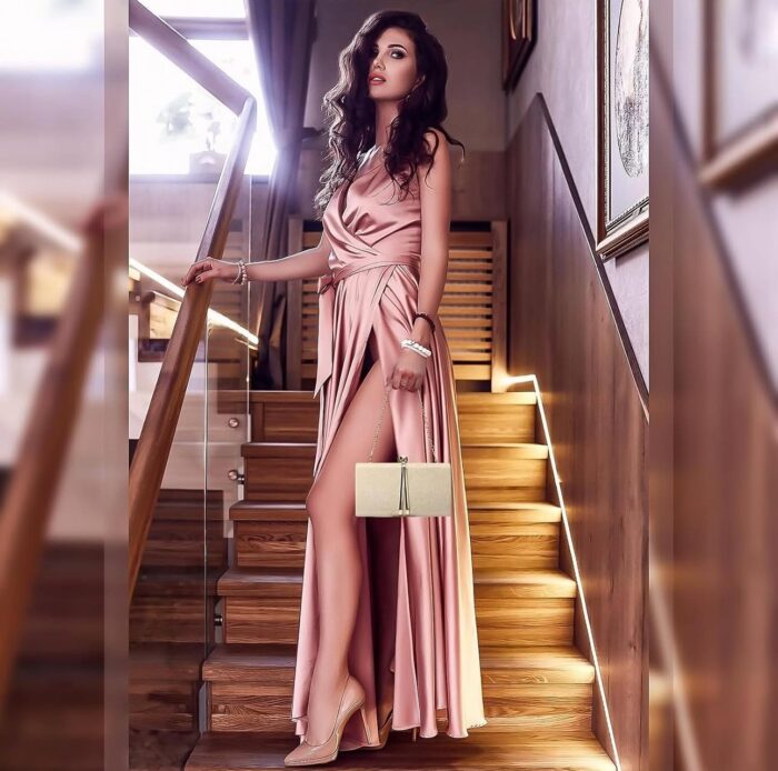 ⁦حقيبة كلاتش نسائية ذهبي من UBORSE أنيقة مع سلسلة قابلة للفصل⁩ - الصورة ⁦7⁩