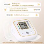جهاز قياس ضغط الدم Jigerjs بشاشة LED دقيقة وبث صوتي معتمد أوروبياً - الصورة 6