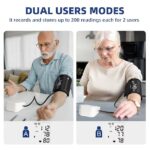 جهاز قياس ضغط الدم Jigerjs بشاشة LED دقيقة وبث صوتي معتمد أوروبياً - الصورة 11