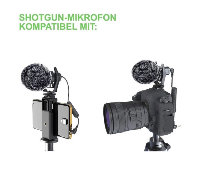 ⁦مجموعة ميكروفون DigiPower DP-DM15F عالية الأداء للهاتف والكاميرا وتصوير الفيديو⁩ - الصورة ⁦4⁩