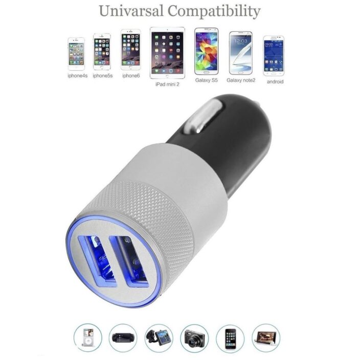 ⁦شاحن سيارة USB مزدوج 2.1A سريع بقدرة ذكية وحماية متكاملة لجميع الأجهزة⁩ - الصورة ⁦6⁩