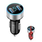 احصل على شاحن سيارة ذكي USB مع شاشة رقمية والآخر هدية مجاني