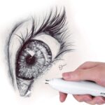 ممحاة كهربائية قابلة لإعادة الشحن من أفمات مع 140 إعادة تعبئة وفرشاة للرسم الاحترافي - الصورة 2