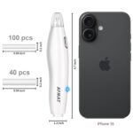 ممحاة كهربائية قابلة لإعادة الشحن من أفمات مع 140 إعادة تعبئة وفرشاة للرسم الاحترافي - الصورة 3