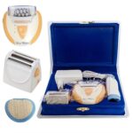 جهاز إزالة الشعر للوجه والجسم مع ملقط مزدوج وشفرات Optima