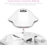 مصباح Maxcio UV LED: تصميم ذكي، شاشة LCD، مؤقت، قاعدة قابلة للإزالة وآمن - الصورة 2