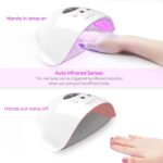 مصباح Maxcio UV LED: تصميم ذكي، شاشة LCD، مؤقت، قاعدة قابلة للإزالة وآمن - الصورة 8