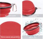 وعاء طعام مزدوج للحيوانات الأليفة بتصميم ذكي وآمن ومتين من SLSON الأحمر - الصورة 5