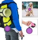 وعاء طعام مزدوج للحيوانات الأليفة بتصميم ذكي وآمن ومتين من SLSON / وردي - الصورة 2