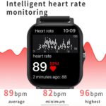 ساعة تتبع اللياقة والرياضة ومعدل ضربات القلب والنوم بتصميم أنيق وشاشة لمس عالية الدقة - الصورة 6