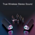 مكبر صوت بلوتوث محمول من أورتيزان مقاوم للماء IPX7 بصوت قوي وإضاءة حفلات مميزة - الصورة 5