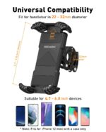 حامل هاتف Beemoon H18 للدراجات النارية عالمي للهواتف 4.7-6.8 بوصة - الصورة 5