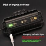 مصباح أمامي فائق السطوع 25000 لومن بخمسة مصابيح LED قابلة لإعادة الشحن ومقاوم للماء - الصورة 5