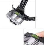 مصباح أمامي فائق السطوع 25000 لومن بخمسة مصابيح LED قابلة لإعادة الشحن ومقاوم للماء - الصورة 2