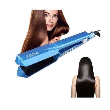 مكواة فرد الشعر السيراميكية روزيا – ألواح أيونية وحرارة قابلة للتعديل حتى 470°F