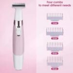 ⁦ماكينة تشذيب شعر نسائية للوجه والحواجب والإبطين والبكيني والساقين كيمي⁩ - الصورة ⁦4⁩