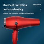 ⁦مجفف شعر روزيا 8000 واط بتقنية الأيونات والشعر الساتان لتصفيف ناعم ولامع⁩ - الصورة ⁦3⁩