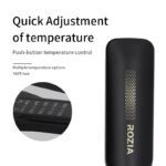 ⁦مكواة شعر روزيا بلاك الاحترافية الخزفية الأيونية بقدرة 40 واط لتنعيم مثالي سريع⁩ - الصورة ⁦3⁩