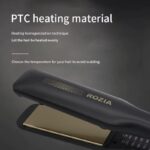 ⁦مكواة شعر روزيا بلاك الاحترافية الخزفية الأيونية بقدرة 40 واط لتنعيم مثالي سريع⁩ - الصورة ⁦4⁩