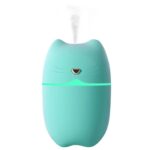 مرطب هواء محمول على شكل قطة بسعة 260 مل مع إضاءة ليلية USB هادئ