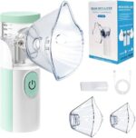 جهاز استنشاق محمول للبالغين والأطفال مع قناعين وقطعة فم قابلة للشحن