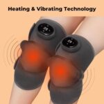 جهاز تدليك حراري واهتزاز للساق والركبة لاسلكي قابل للتعديل لتخفيف الألم - الصورة 5