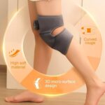 جهاز تدليك حراري واهتزاز للساق والركبة لاسلكي قابل للتعديل لتخفيف الألم - الصورة 7