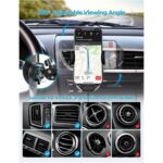 ⁦حامل هاتف سيارة لفتحة التهوية ثابت وقابل للدوران متوافق حتى 6.9 بوصة⁩ - الصورة ⁦5⁩