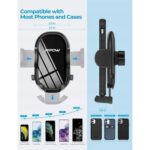 ⁦حامل هاتف سيارة لفتحة التهوية ثابت وقابل للدوران متوافق حتى 6.9 بوصة⁩ - الصورة ⁦4⁩