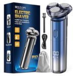 ماكينة حلاقة ثلاثية الأبعاد للرجال برأس مغناطيسي مقاوم للماء وقفل سفر