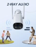 ⁦كاميرا GNCC خارجية 2K ذكية رؤية ليلية ملونة تسجيل مستمر مقاومة للماء⁩ - الصورة ⁦2⁩