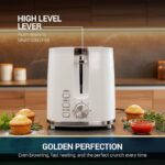 ⁦مجموعة إفطار بيضاء 3 في 1 غلاية محمصة خلاط تصميم أنيق⁩ - الصورة ⁦2⁩