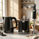 ⁦مجموعة إفطار اسود 3 في 1 غلاية محمصة خلاط⁩ - الصورة ⁦3⁩